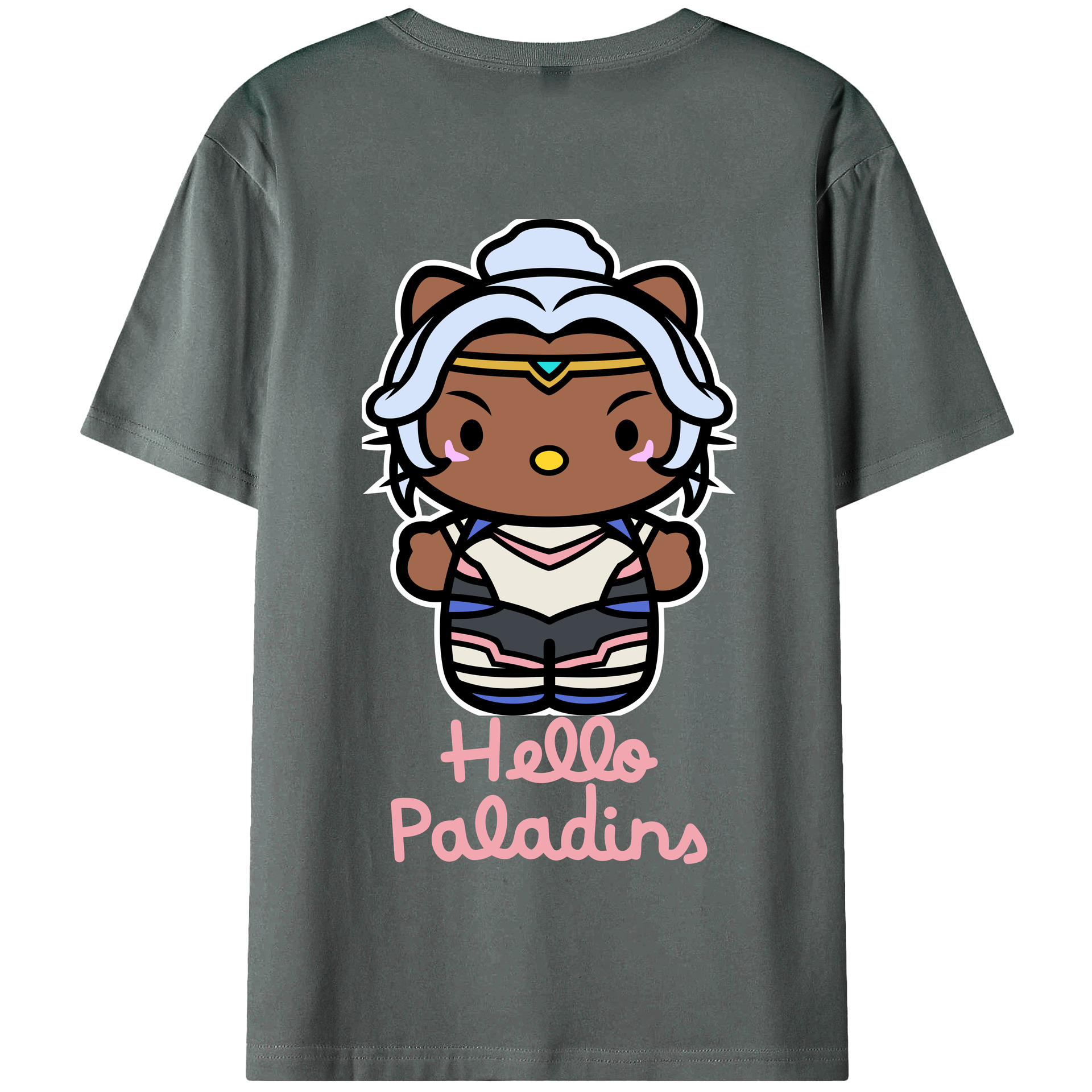 （画像用） Hello Kitty ハローキティ 綿100％半袖Tシャツ（背面プリント）